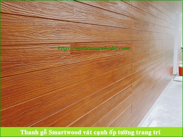 Ốp tường gỗ chịu nước bằng gỗ nhân tạo Smartwood Thái Lan